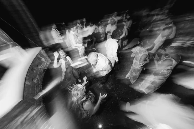 Motion blur across the dance floor
